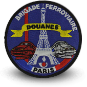 Embroidery patche Brigade Ferroviaire Customs de Paris