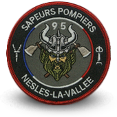 Embroidery patche Sapeurs firefighters Nesles la Vallée