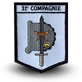 Embroidery patche 31e compagnie BSPP