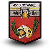 Embroidery patche 45e compagnie BSPP