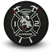 Patche firefighters-patche- fire de Paris Charonne