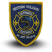 Patche firefighters-patche- fire Vulcain