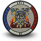 Embroidery patche SDIS 91