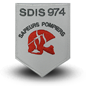 Embroidery patche SDIS 974 firefighters