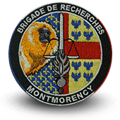 Gendarmerie Embroidery patche BRIGADE RECHERCHES MONTMORENCY