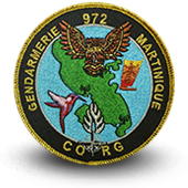Gendarmerie Embroidery patche CORG MARTINIQUE