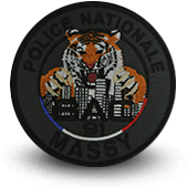 Police Embroidery patche BAC BRIGADE ANTI CRIMINALITE MASSY