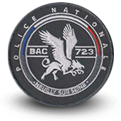 Police Embroidery patche BAC BRIGADE ANTI CRIMINALITE NEUILLY