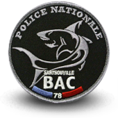 Police Embroidery patche BAC BRIGADE ANTI CRIMINALITE SARTROUVILLE