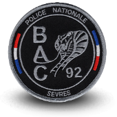 Police Embroidery patche  BRIGADE ANTI CRIMINALITE SEVRES