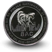 Police Embroidery patche BAC BRIGADE ANTI CRIMINALITE STE-GENEVIEVE-BOIS