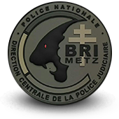 PVC patche BRI POLICE BRIGADE RECHERCHE INTERVENTION METZ