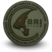 PVC patche BRI POLICE BRIGADE RECHERCHE INTERVENTION LILLE