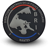PVC Patche BRI POLICE BRIGADE RECHERCHE INTERVENTION NANTES