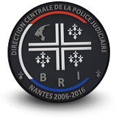 PVC Patche BRI POLICE BRIGADE RECHERCHE INTERVENTION NANTES