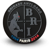 PVC patche BRI PARIS - BRIGADE ANTI-GANG Police 