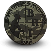 PVC patche BRI PARIS - BRIGADE ANTI-GANG Police 