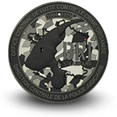 PVC Patche BRI POLICE BRIGADE RECHERCHE INTERVENTION STRASBOURG