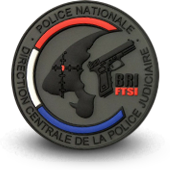 PVC Patche BRI POLICE BRIGADE RECHERCHE INTERVENTION FTSI