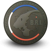 PVC Patche BRI POLICE BRIGADE RECHERCHE INTERVENTION STRASBOURG