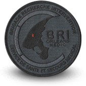 Embroidery patche BRI POLICE BRIGADE RECHERCHE INTERVENTION ORLEANS