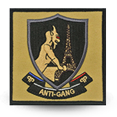 Embroidery patche BRI PARIS - BRIGADE ANTI-GANG Police 
