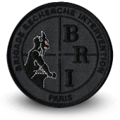 Embroidery patche BRI PARIS - BRIGADE ANTI-GANGPolice 
