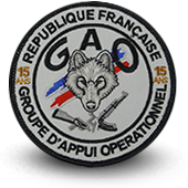 Embroidery patche DGSI GAO Groupe d'Appui Opérationnel
