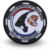 Embroidery patche Police DCPJ STRASBOURG DIVISION ECONOMIQUE ET FINANCIERE