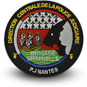 Embroidery patche Police DCPJ BRIGADE CRIMINELLE NANTES
