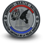 Embroidery patche Police DCPJ OCRTIS BORDEAUX BAYONNE