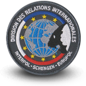 Embroidery patche DCPJ POLICE DRI DIVISION RELATIONS INTERNATIONALES