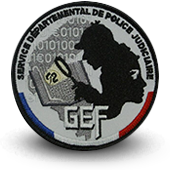 Police Embroidery patche SDPJ 92 groupe financier