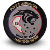 Police Embroidery patche SDPJ 92 groupe nuit