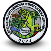 Embroidery patche Police DCPJ OCRTIS CARAIBES
