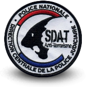Embroidery patche SDAT POLICE DCPJ SOUS-DIRECTION ANTITERRORISTE