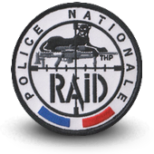 Embroidery patche RAID THP Police 