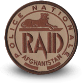 Embroidery patche RAID AFGHANISTAN Police 