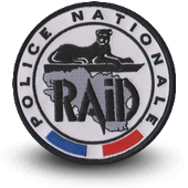Embroidery patche RAID RENNES Police 
