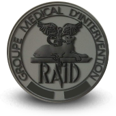 PVC patche RAID GROUPE MEDICAL D'INTERVENTION Police 