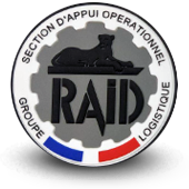 PVC patche RAID SECTION D'APPUI OPERATIONNEL GROUPE LOGISTIQUE Police 