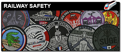 RAILWAY SAFETY embroidery and 3D PVC Patches