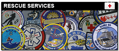 RESCUE services embroidery and 3D PVC Patches